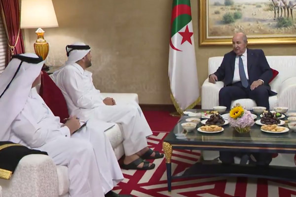 Abdelmadjid Tebboune reçoit Moataz Al-Khayyat, P-dg du Groupe qatari «Estithmar Holding»